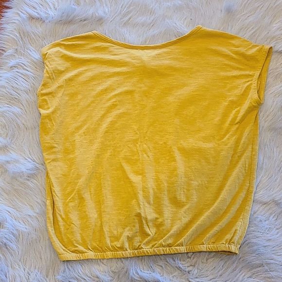 Prana Yellow Short Sleeve Top - Picture 4 of 4